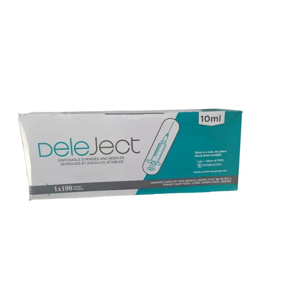 10mL Syringes & Needles x 100'' DELEJECT