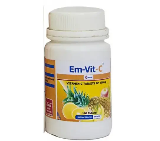 Em-vit-c x 100 White