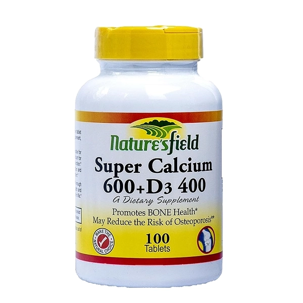 Nature'sfield Super Calcium + D3 Tablets x 30