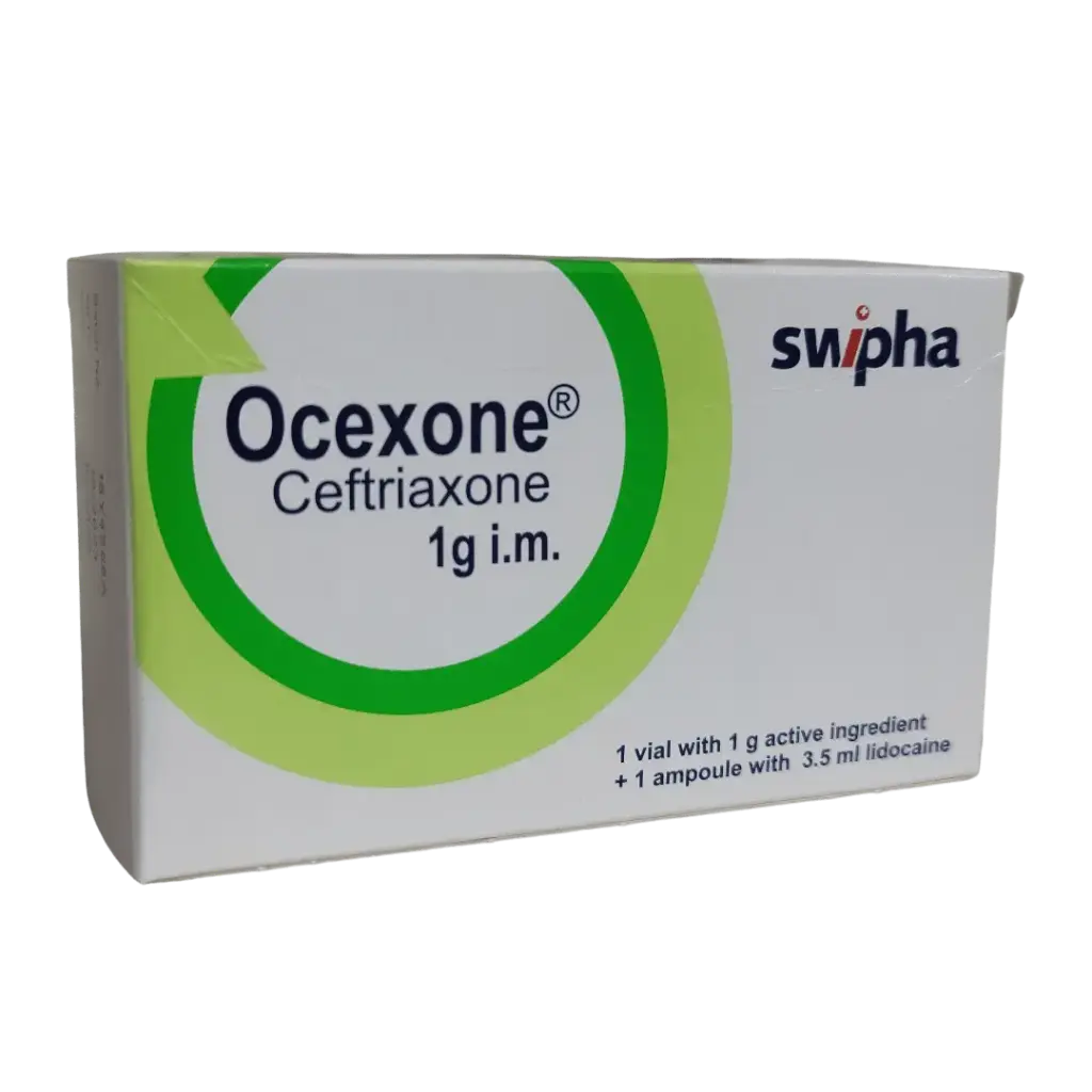 Ocexone (Ceftriaxone 1g) I.M  x 1 Vial