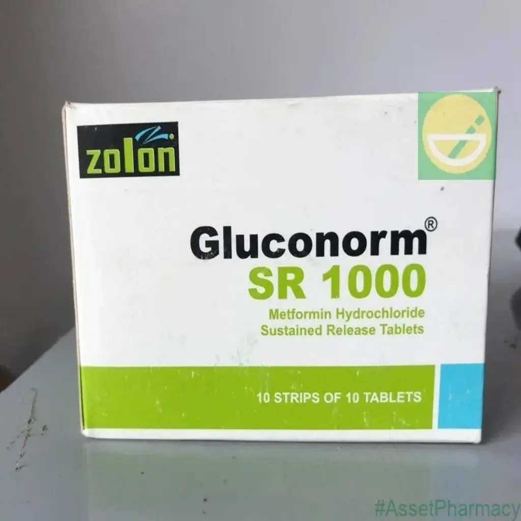 Gluconorm SR 1000mg Tablets x 10