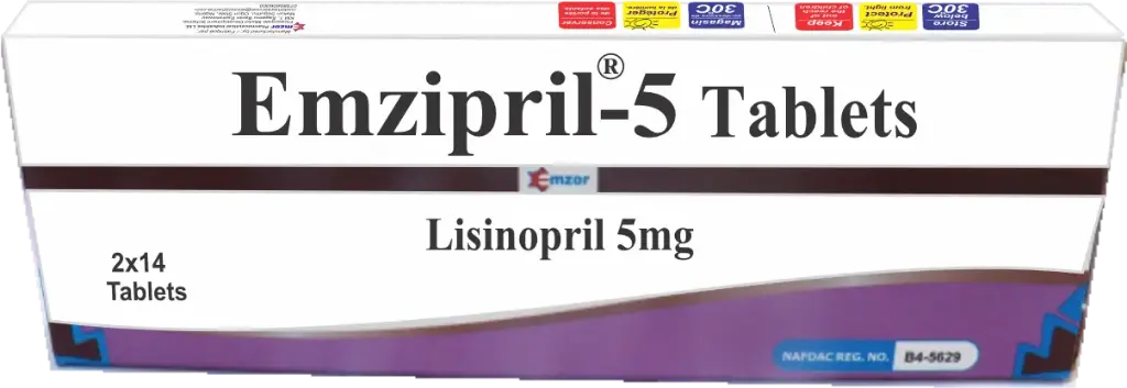 Emzipril 5mg Tablets x 14