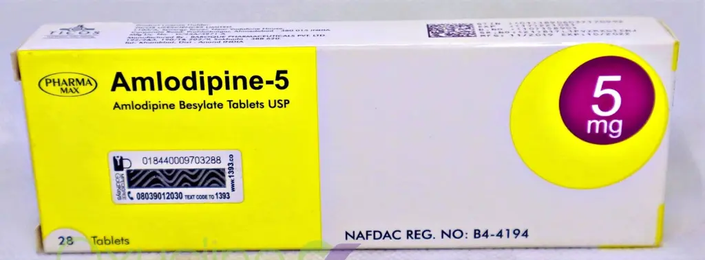 Pharmamax Amlodipine-5 Tablets x 14