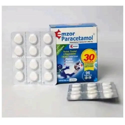 Emzor Paracetamol 500mg (One Sachet of 12 tabs)