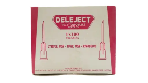 [INT_Drugs_02] 18G Disposable Needles x 100 DELEJECT