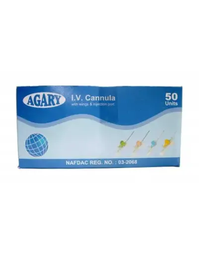 [INT_Drugs_40] Agary Bio-Vein Cannula 16G x 50 (Grey)