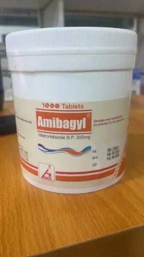 [INT_Drugs_59] Amibagyl® 200mg Tablets x 1000 (Jar)
