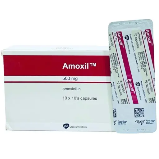 [INT_Drugs_568] Beecham Amoxil 500mg Capsules x 10